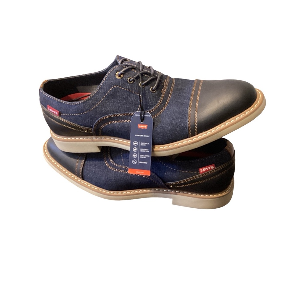 Levi’s Essex Denim Oxford Shoes Men’s 9D Navy (New, No Box)